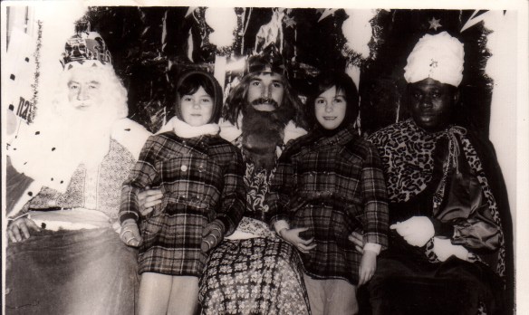 Gabi y yo con los Reyes Magos
